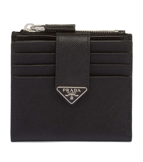 saffiano card holder prada|prada saffiano card wallet.